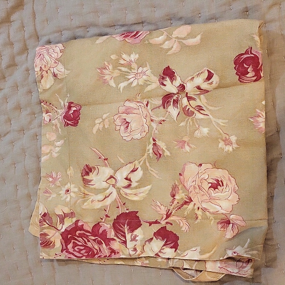 Pottery Barn set of 3 Manchester Rose euro square pillow sham vintage floral - Picture 7 of 7